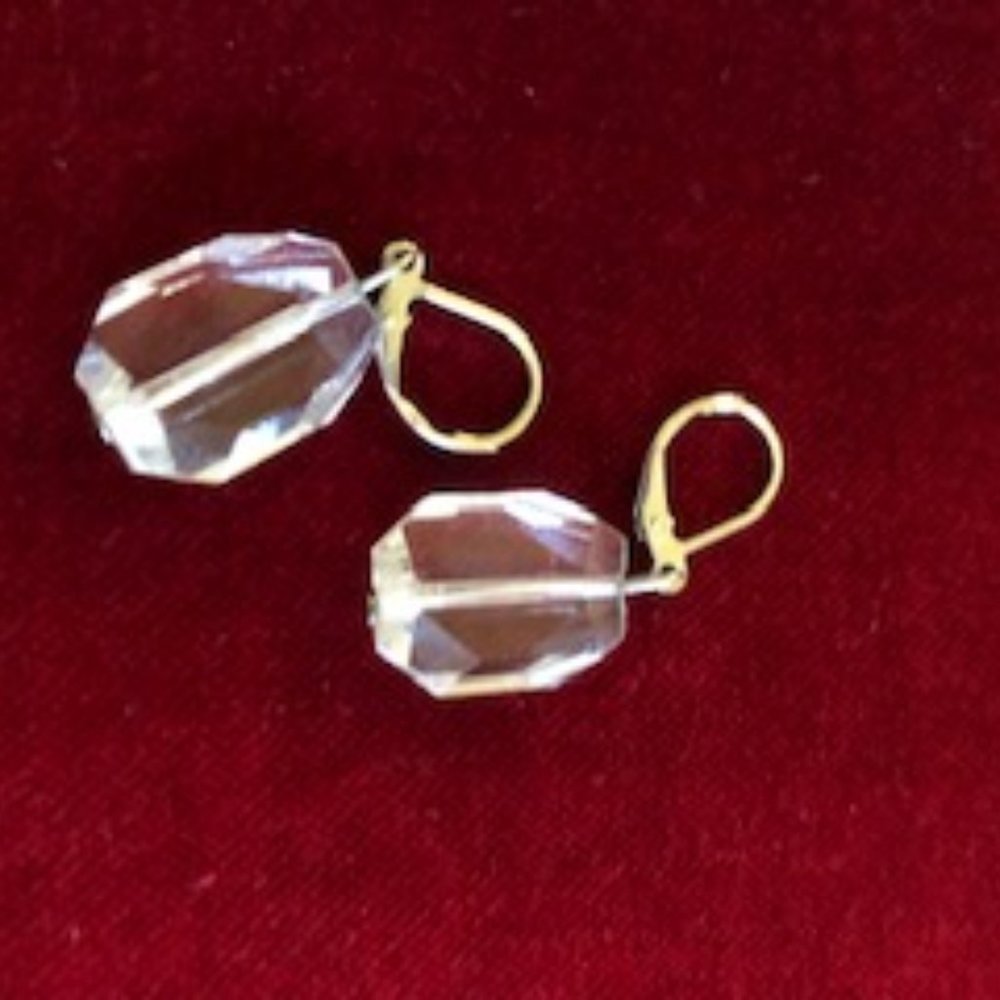 Geometric Plexi  Drop Earrings